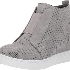 Gray Women's Wedge Sneakers